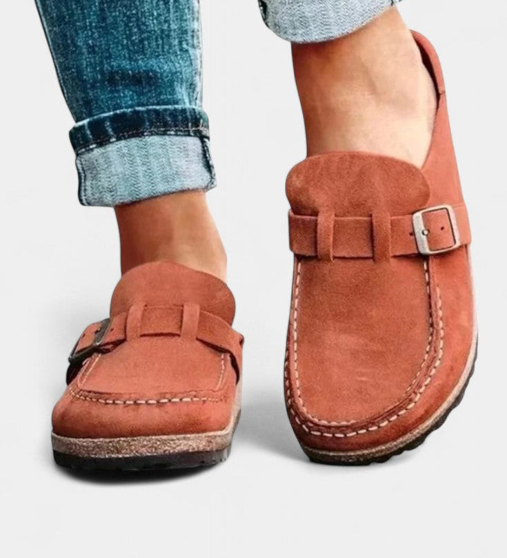 Floristra Zuecos Clásicos con Hebilla - Comodidad y Elegancia en Cada Paso