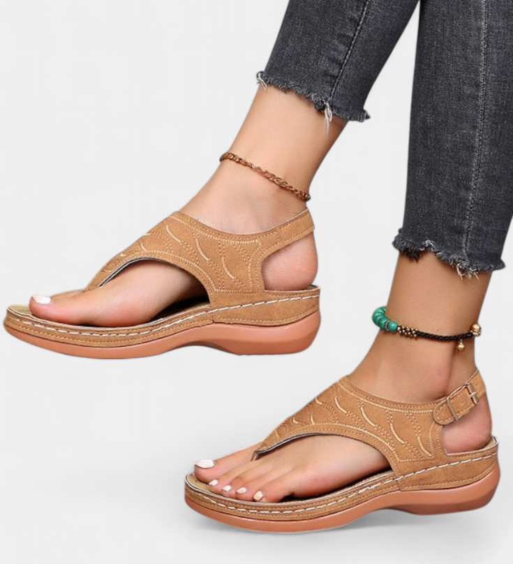 Cristina Sandalias Ergonómicas con Plantilla Ortopédica para Comodidad y Apoyo Supreme