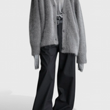 Elegante suéter de mezclilla de cachemira suave Daniela