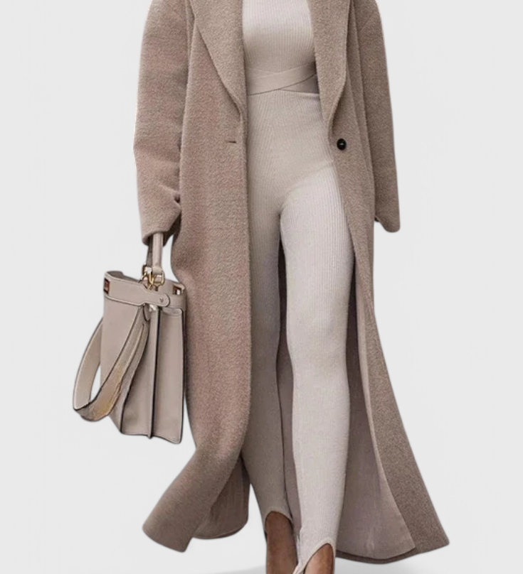 Chloe Abrigo Estructurado y Elegante de Largo Completo para un Estilo Sofisticado