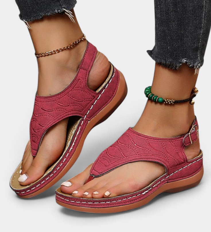 Cristina Sandalias Ergonómicas con Plantilla Ortopédica para Comodidad y Apoyo Supreme