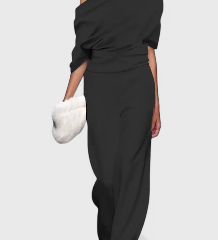 Pantalones Agatha Mono de Pierna Ancha Perfectos para el Uso Diario