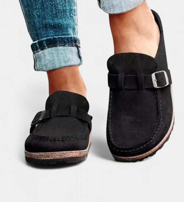 Floristra Zuecos Clásicos con Hebilla - Comodidad y Elegancia en Cada Paso