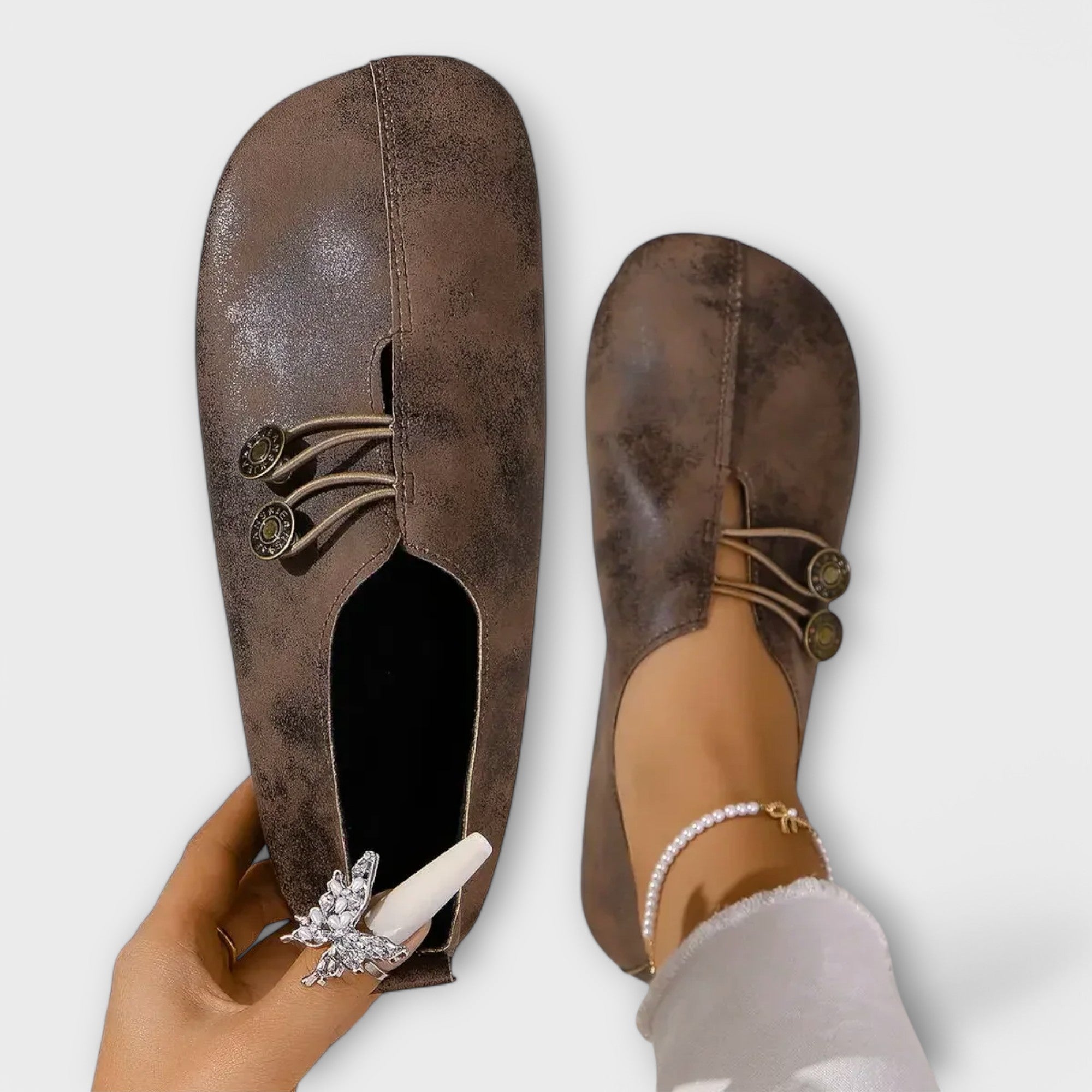 Taera Mocasín de Ante Ultra Ligero para Comodidad y Estilo