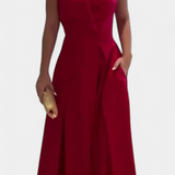 Vestido Blazer sin Mangas Beverly de Corte A y Botones - Elegancia y Estilo en Cada Detalle