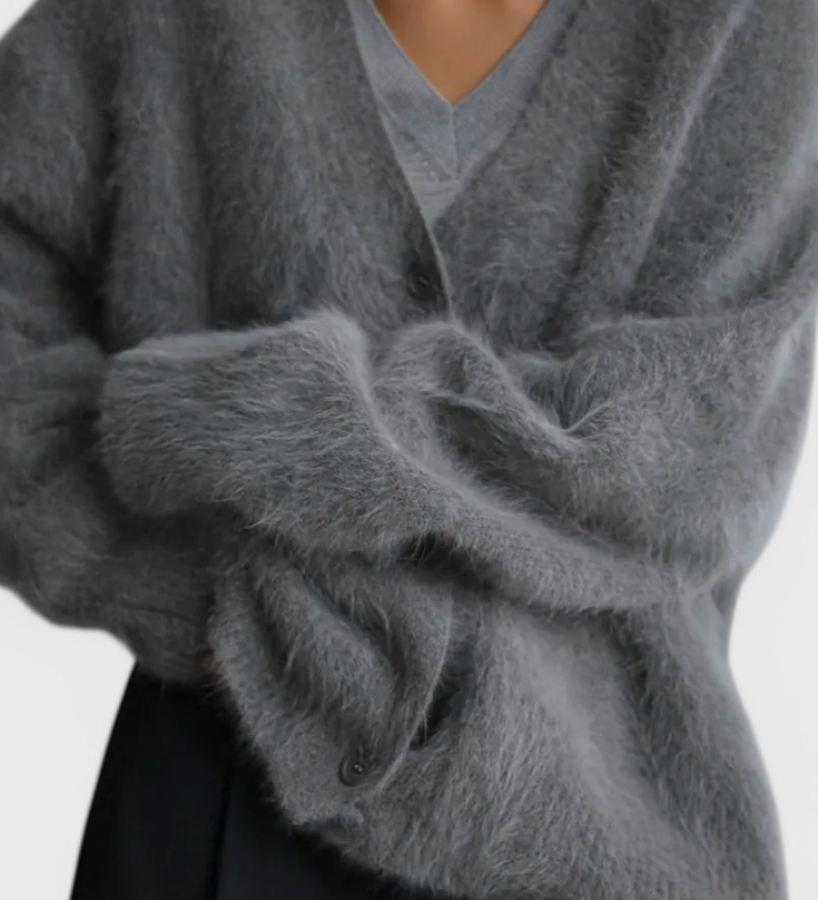 Elegante suéter de mezclilla de cachemira suave Daniela