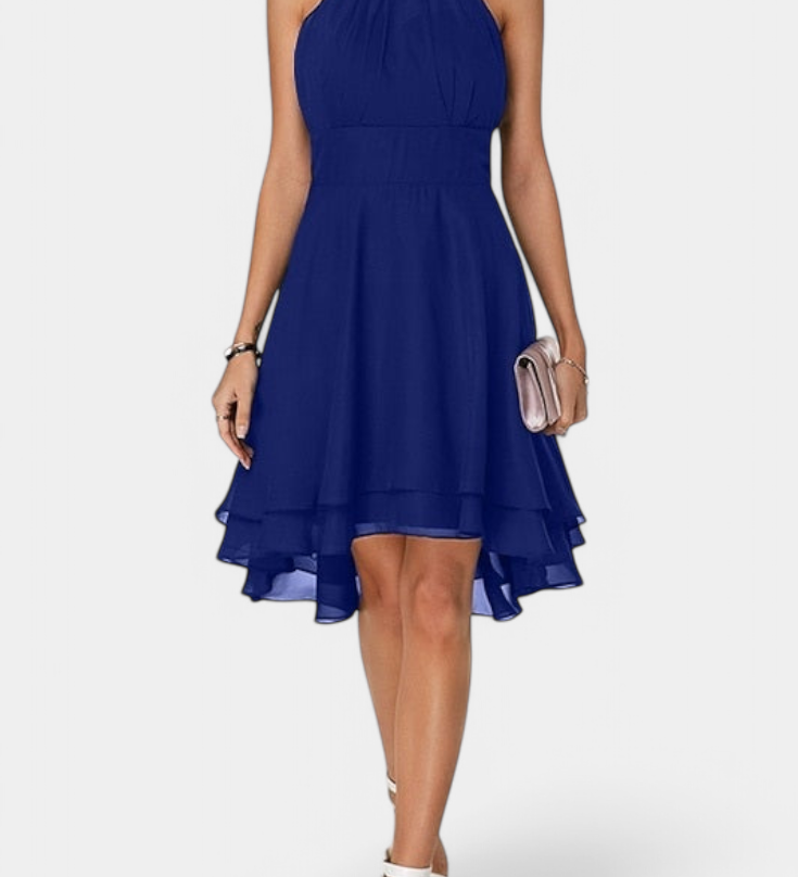 Vestido de Gasa con Volantes y Silueta Entallada Anouk - Elegancia y Estilo Perfecto