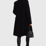 Abrigo Clásico de Lana Yara con Silueta Estructurada Para un Look Elegante y Sofisticado