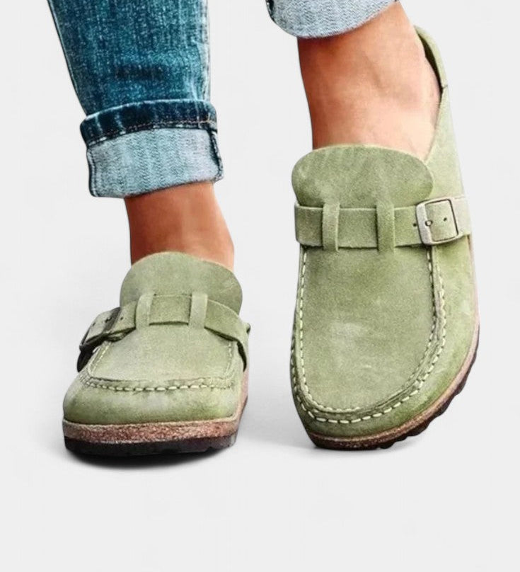 Floristra Zuecos Clásicos con Hebilla - Comodidad y Elegancia en Cada Paso