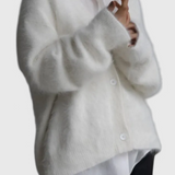 Elegante suéter de mezclilla de cachemira suave Daniela