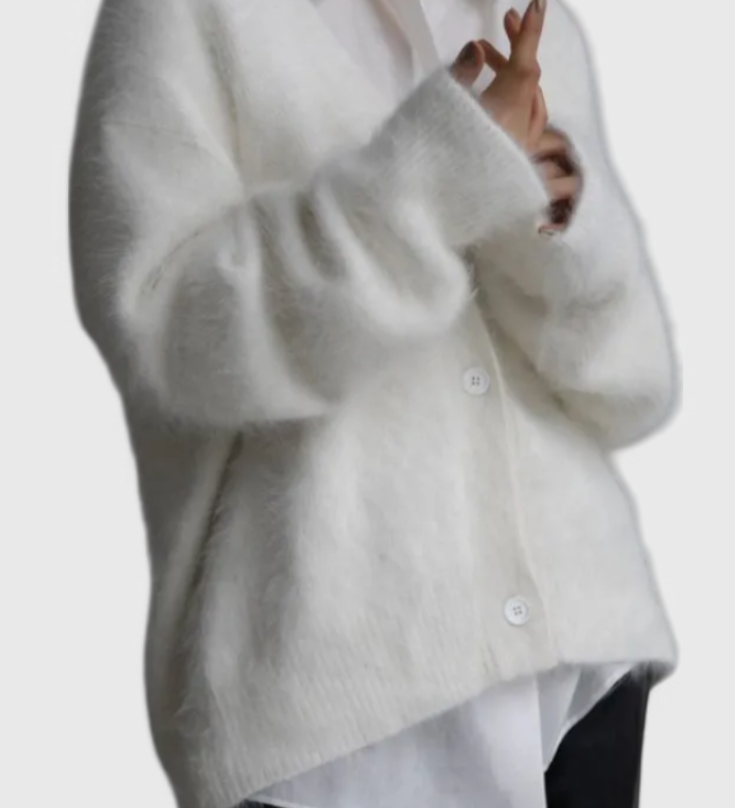 Elegante suéter de mezclilla de cachemira suave Daniela