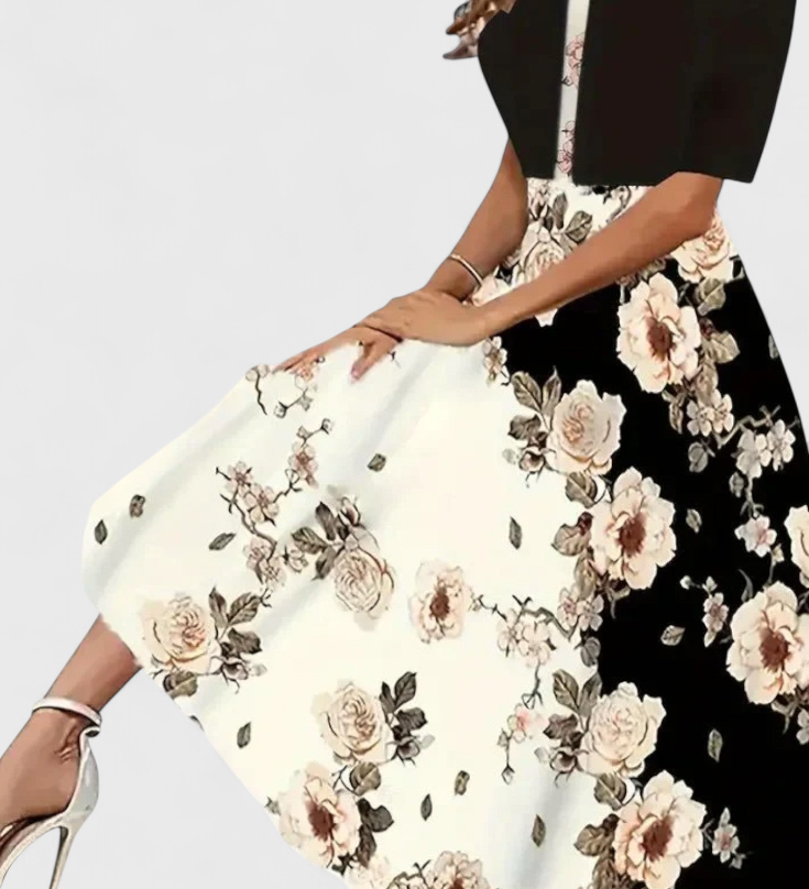 Elegante Conjunto de Vestido y Blazer Midi para un Estilo Sofisticado