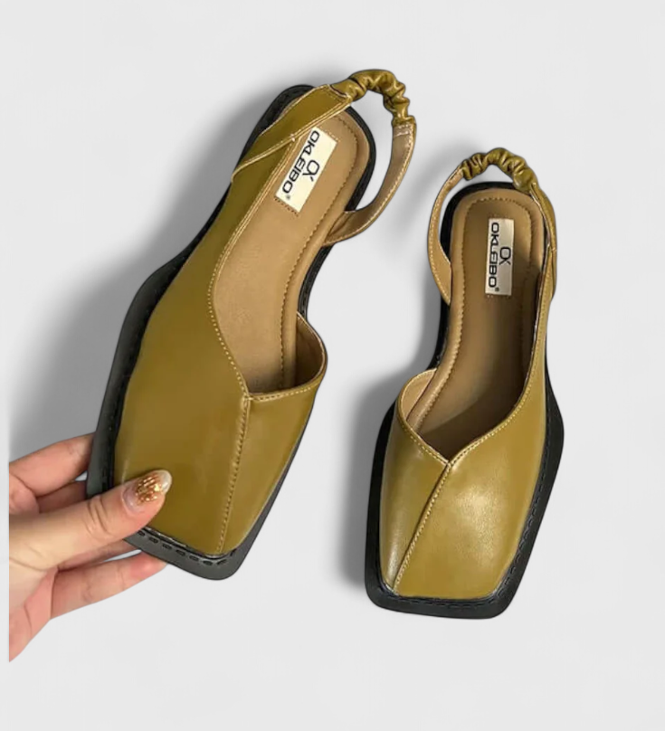 Zapatillas Acolchadas Cora con Diseño de Punta Cuadrada para Máxima Comodidad