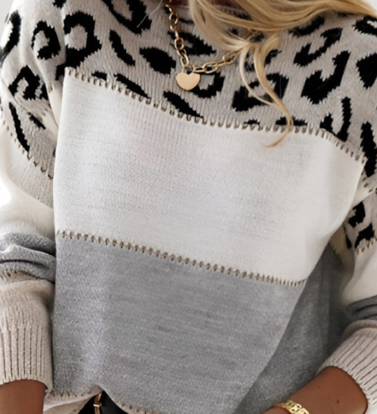 Sophie Jersey de Punto con Patrón Divertido y Moderno