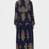 Yaiza Vestido Maxi de Estilo Bohemio con Elegantes Estampados Vintage