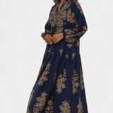 Yaiza Vestido Maxi de Estilo Bohemio con Elegantes Estampados Vintage