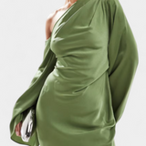 Vestido Maxi Asimétrico Keisha de Un Hombro con Cintura Esculpida para un Look Impactante
