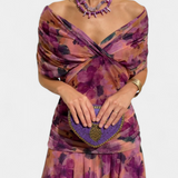 Vestido Largo Alondra con Encantador Estampado Floral y Elegante Escote en V