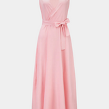 Marla – Elegante Vestido Largo con Escote en V y Corte Fluid