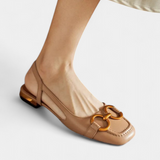 Alma Mocasines Slingback con Diseño de Punta Cuadrada para un Estilo Elegante
