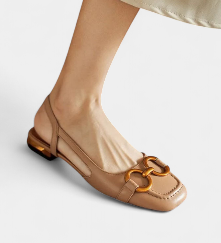 Alma Mocasines Slingback con Diseño de Punta Cuadrada para un Estilo Elegante