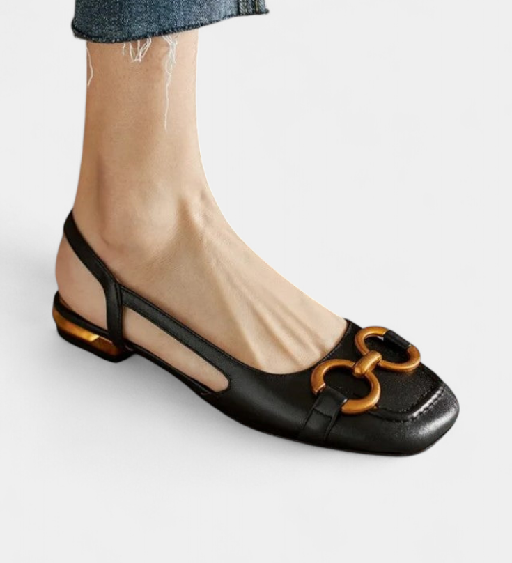 Alma Mocasines Slingback con Diseño de Punta Cuadrada para un Estilo Elegante