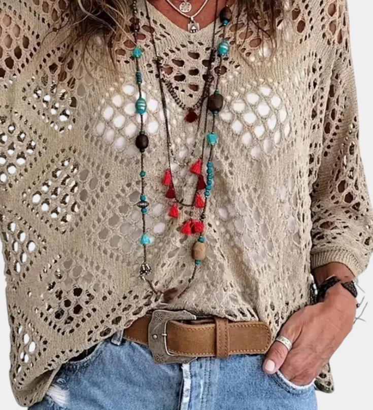 Elegante Blusa de Encaje Fern para un look sofisticado