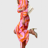 Elodie Vestido Envolvente con Estampado Atractivo