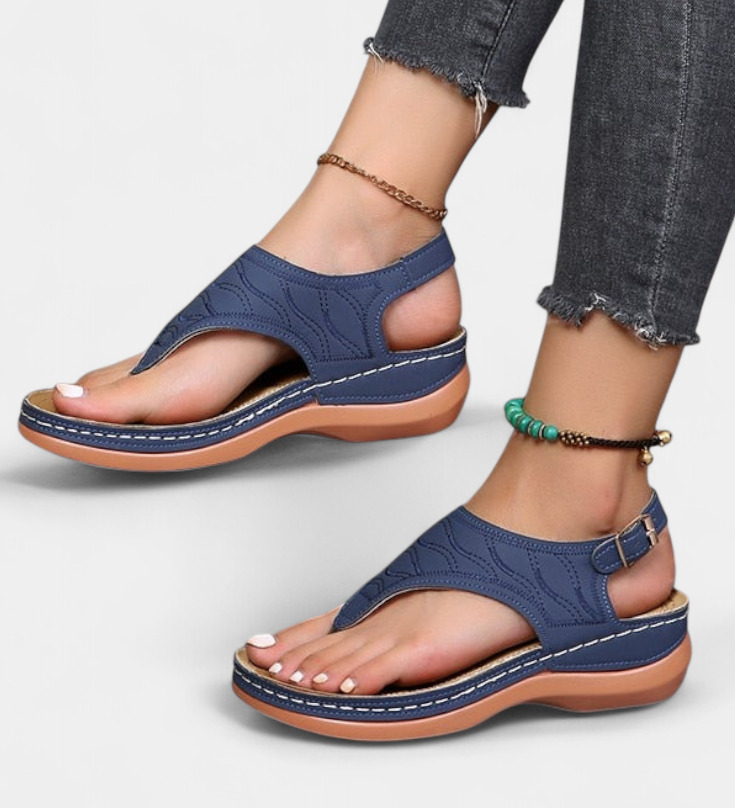 Cristina Sandalias Ergonómicas con Plantilla Ortopédica para Comodidad y Apoyo Supreme