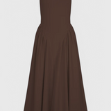 Elegante Vestido Midi Verona con Escote Cuadrado para Un Look Sofisticado