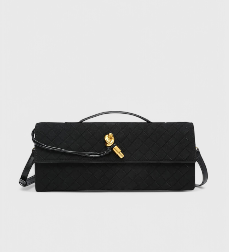 Elegante Bolso de Hombro Clásico en Ante por Melanie