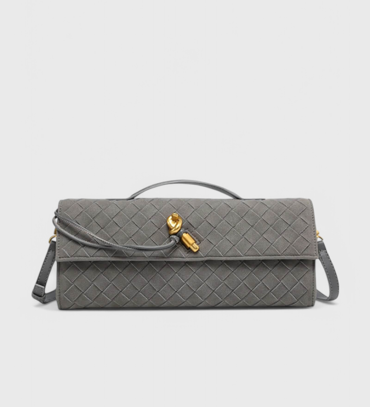 Elegante Bolso de Hombro Clásico en Ante por Melanie