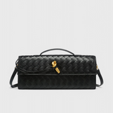 Elegante Bolso Melanie Clutch con Detalle de Nudo Dorado para Un Toque de Sofisticación