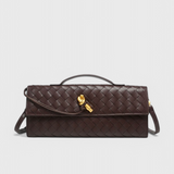 Elegante Bolso Melanie Clutch con Detalle de Nudo Dorado para Un Toque de Sofisticación