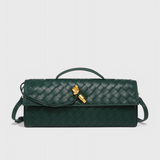 Elegante Bolso Melanie Clutch con Detalle de Nudo Dorado para Un Toque de Sofisticación