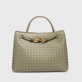 Elegante Bolsa Diaria de Tejido Índigo para un Estilo Único