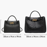 Elegante Bolsa Diaria de Tejido Índigo para un Estilo Único