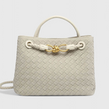 Elegante Bolsa Diaria de Tejido Índigo para un Estilo Único