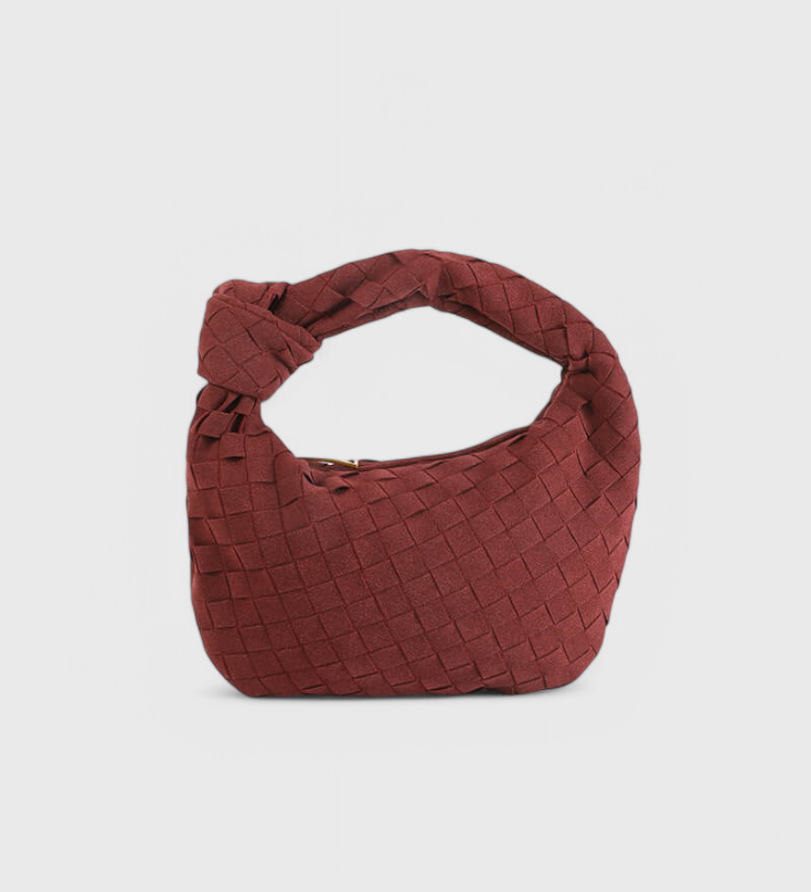 Bolso Remi Mini Woven con Elegante Detalle de Nudo