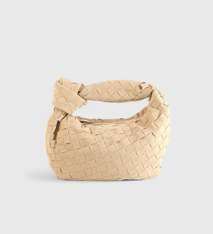 Bolso Remi Mini Woven con Elegante Detalle de Nudo