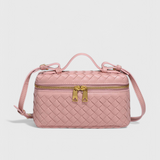 Bolso Milla Mini de Tejido con Elegantes Detalles Dorados