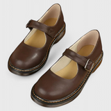 Lareina Zapatos Mary Jane Vintage con Correa Ajustable y Suela Confort para Todo el Día