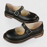 Lareina Zapatos Mary Jane Vintage con Correa Ajustable y Suela Confort para Todo el Día