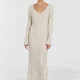 Darla Vestido de Punto Acanalado con Cinturón - Elegancia y Estilo en Cada Detalle
