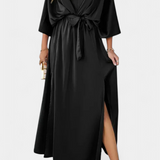 Vestido Elegante Milly con Abertura y Lazo – Perfecto para ocasiones especiales