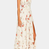 Vestido Maxi Luna con Corsé Floral y Silueta Elegante para una Look Sofisticado