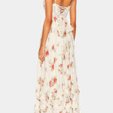 Vestido Maxi Luna con Corsé Floral y Silueta Elegante para una Look Sofisticado