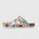 Neya Zuecos de Corcho con Hebilla y Plantilla Acolchada para Confort y Estilo