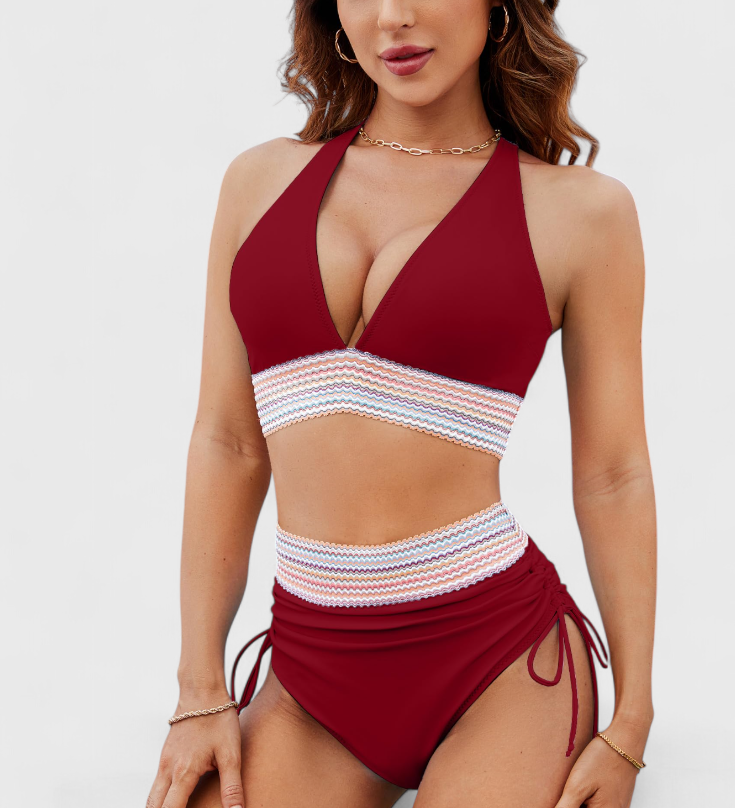 Mireille Bikini de Cintura Alta con Control para un Estilo Elegante y Elegante