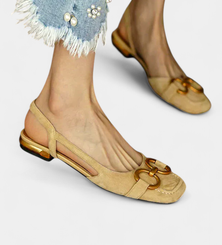 Alma Mocasines Slingback con Diseño de Punta Cuadrada para un Estilo Elegante